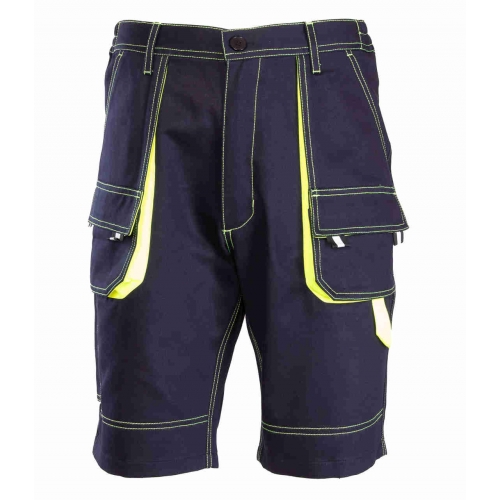 BRIXTON SPARK SPODNIE KRÓTKIE GRANAT ŻÓŁTY 100% BAWEŁNA